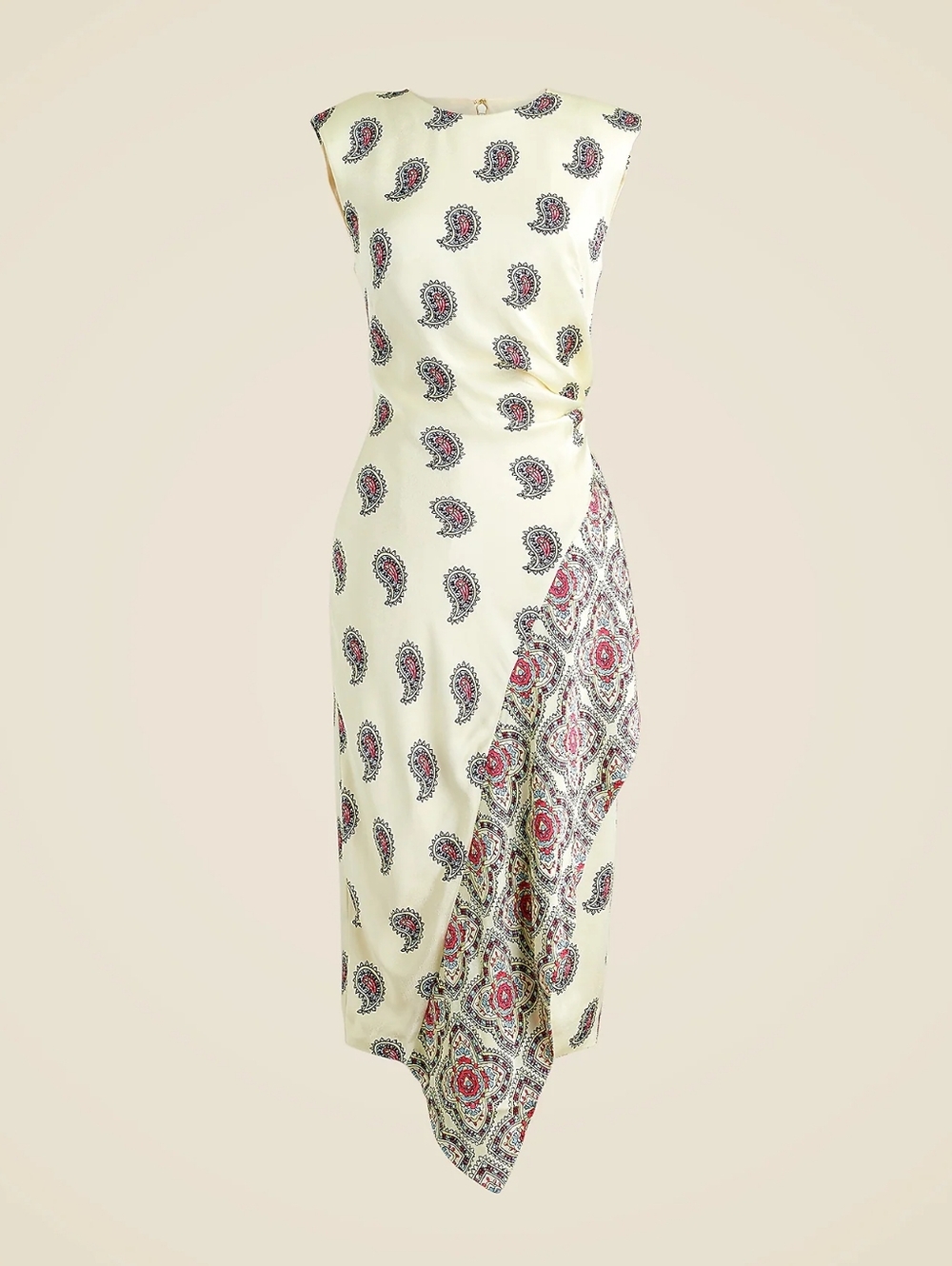 J.Crew Faux-wrap midi dress in paisley size 6 Spring 🌱 - Picture 3 of 7